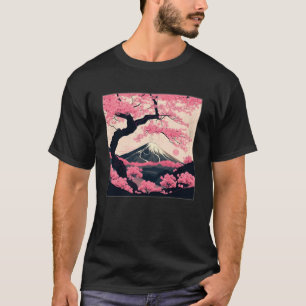 Sakura Boom Kersenbloesem Illustratie Landschap WO T-shirt