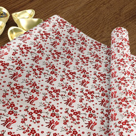 Sakura boombloesem en symbool van de draak cadeaupapier