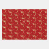 Sakura boombloesem en symbool van de draak inpakpapier vel (Voorkant)