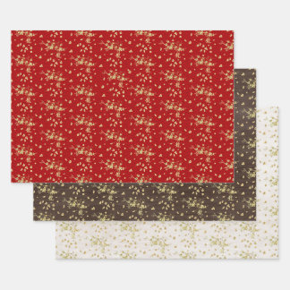 Sakura boombloesem en symbool van de draak inpakpapier vel
