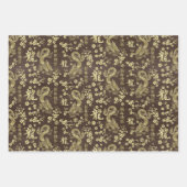 Sakura boombloesem en symbool van de draak inpakpapier vel (Voorkant 3)