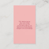 Sakura Branch - cherry blossom Visitekaartje (Achterkant)