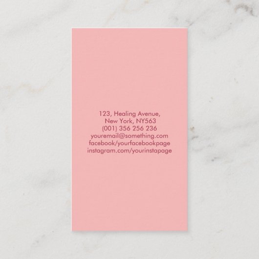 Sakura Branch - cherry blossom Visitekaartje (Achterkant)