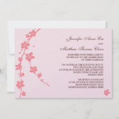 Sakura Branch Silhouette Invitation Kaart (Voorkant)