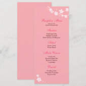 Sakura Branch Silhouette Receptie Menu (Voorkant / Achterkant)