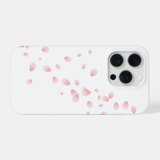 Sakura Bries Minimalistisch iPhone Hoesje (Achterkant horizontaal)