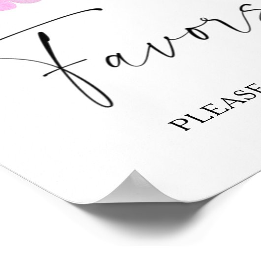 Sakura - bruidsgeschenken, alstublieft één nemen poster (Hoek)