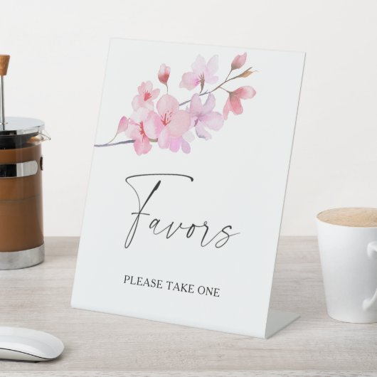 Sakura - bruidsschatten, neem er een reclamebord met voetstuk (Insitu)