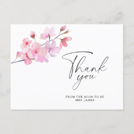 Sakura - bruiloft feest dankkaart briefkaart