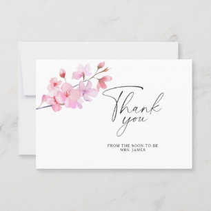 Sakura - bruiloft thank you kaart