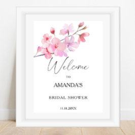 Sakura - bruiloft welcome bord poster