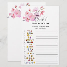 Sakura - bruiloftsshower emoji pictionary spel