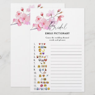 Sakura - bruiloftsshower emoji pictionary spel