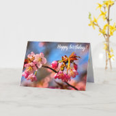 Sakura Buds zijn klaar om in het voorjaar te opene Kaart (Gele Bloem)