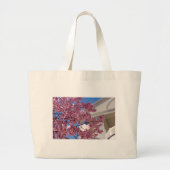 Sakura Cherry Blossom Americana Grote Tote Bag (Voorkant)
