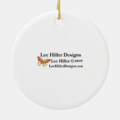 Sakura Cherry Blossom Americana Keramisch Ornament (Achterkant)