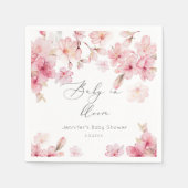 Sakura cherry blossom baby shower napkins servet (Voorkant)