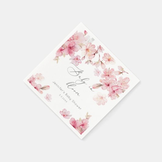 Sakura cherry blossom baby shower napkins servet (Hoek)