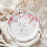 Sakura cherry blossom baby shower papieren bordje<br><div class="desc">Sakura kersenbloesem baby shower Papieren Borden Overeenkomende items beschikbaar.</div>
