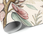 Sakura Cherry Blossom & Bird Aesthetic 2 Cadeaupapier (Rol Hoek)