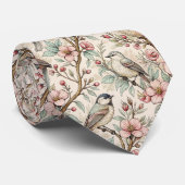  Sakura Cherry Blossom & Bird Aesthetic 2 Stropdas (Opgerold)