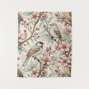  Sakura Cherry Blossom & Bird Aesthetic 2 Wandkleed