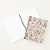Sakura Cherry Blossom & Bird Aesthetic 3 Notitieboek (Binnen)