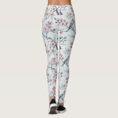  Sakura Cherry Blossom & Bird Aesthetic 4 Leggings (Achterkant)