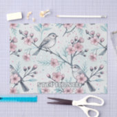  Sakura Cherry Blossom & Bird Aesthetic 4 Tissuepapier (Craft)