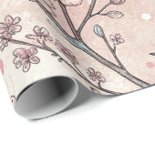 Sakura Cherry Blossom & Bird Aesthetic 5 Cadeaupapier (Rol Hoek)