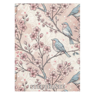  Sakura Cherry Blossom & Bird Aesthetic 5 Tafelkleed
