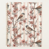Sakura Cherry Blossom & Bird Aesthetic 6 Planner (Voorkant)