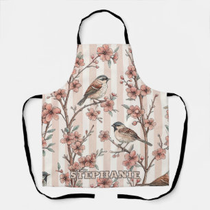 Sakura Cherry Blossom & Bird Aesthetic 6 Schort