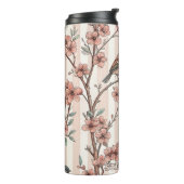 Sakura Cherry Blossom & Bird Aesthetic 6 Thermosbeker (Gedraaid links)