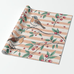 Sakura Cherry Blossom & Bird Aesthetic 7 Cadeaupapier