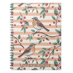 Sakura Cherry Blossom & Bird Aesthetic 7 Notitieboek