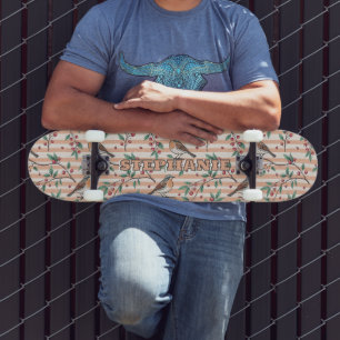 Sakura Cherry Blossom & Bird Aesthetic 7 Persoonlijk Skateboard