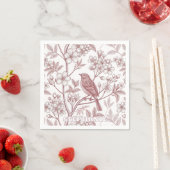 Sakura Cherry Blossom & Bird Esthetisch 1 Servet (Insitu)