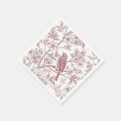 Sakura Cherry Blossom & Bird Esthetisch 1 Servet (Hoek)