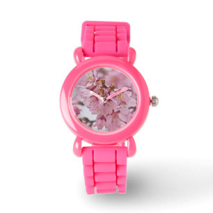 Sakura Cherry Blossom Bleek Pink Horloge