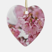 Sakura Cherry Blossom Bleek Pink Keramisch Ornament (Rechts)