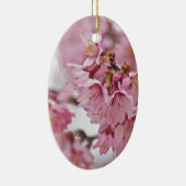Sakura Cherry Blossom Bleek Pink Keramisch Ornament (Rechts)
