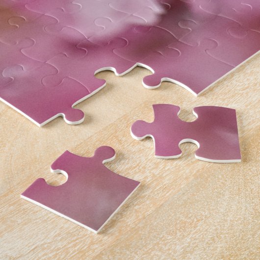 Sakura Cherry Blossom Bleek Pink Legpuzzel (Zijkant)