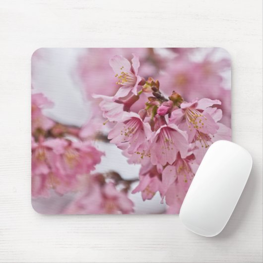 Sakura Cherry Blossom Bleek Pink Muismat (Met muis)