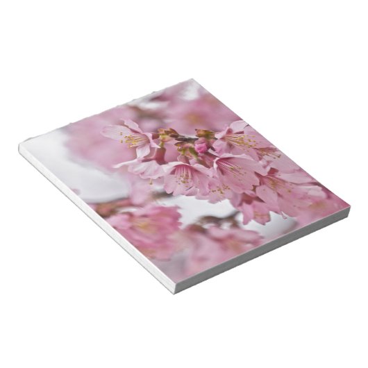 Sakura Cherry Blossom Bleek Pink Notitieblok (Schuin)