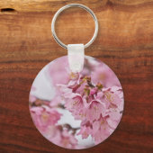 Sakura Cherry Blossom Bleek Pink Sleutelhanger (Voorkant)