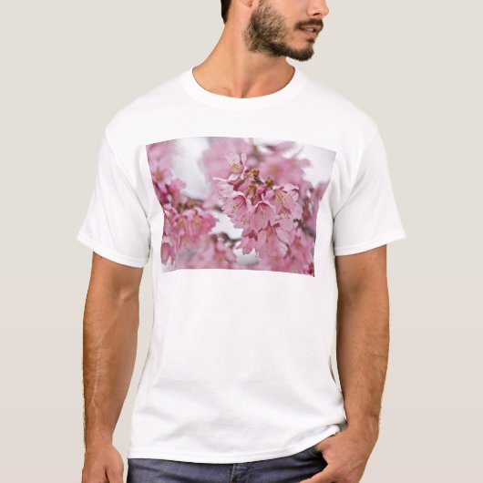Sakura Cherry Blossom Bleek Pink T-shirt (Voorkant)