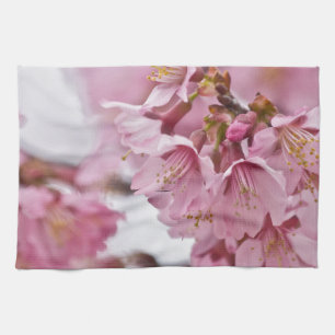 Sakura Cherry Blossom Bleek Pink Theedoek