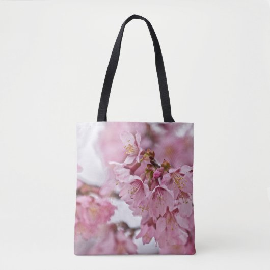 Sakura Cherry Blossom Bleek Pink Tote Bag (Voorkant)