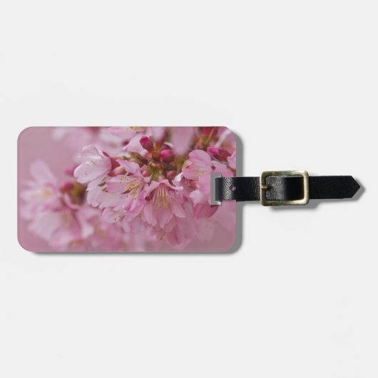 Sakura Cherry Blossom Bleke roze reflecties Bagagelabel (Voorkant horizontaal)